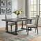 Homeroots 84" Gray Wood Trestle Base Dining Table 631268 - alternate 7