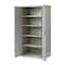 Hirsh Storage Cabinet, 72 in H, 36 in W, 24 in D, Recessed Twist, Keyed, Light Gray, 4 Shelves 22009 - alternate 12