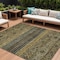 Homeroots 10' X 14' Gray Gold And Brown Medallion Washable Indoor Outdoor Area Rug 615907 - alternate 1