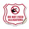 Signmission Alligator Warning Shield Sign Do Not Fee, 6 inch X 6 inch, Vinyl Decal, 2PK SHI-D-2PACK-6-355 - alternate 1