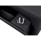 Homeroots 170" Black Top Grain Leather Reclining Metal USB Sofa 720420 - alternate 8