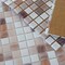 Apollo Tile Mingles 12 in. x 12 in. Glossy White and Brown Glass Mosaic Wall and Floor Tile 20 sqft/case, 20PK NAVAJO MIX 1A - alternate 7