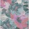 Homeroots 5' X 8' Teal Blue And Aqua Floral Washable Indoor Outdoor Area Rug 611097 - alternate 8