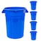 Magnum Tool 32 Gallon Trash Can, High-Vis Blue, Construction Grade, Heavy Duty Plastic, 5PK CMTC-C000-32B05 - alternate 1