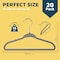 Lifemaster Gray Velvet Kids Hangers 20 Pack, 10.83" Non-Slip, Slim ABS, Swivel Hook & Notches LMVVBH20GY - alternate 8