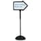 Safco Write Way Dual-sided Directional Sign, 18" W, 64.3" H, Steel SAF4173BL - alternate 4