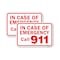 Signmission In Case Of Emergency Call 911, 18'' X 24'' 2 Signs, Heavy Gauge Aluminum, 2PK A-1824-2PACK-25130 - alternate 1