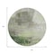 Homeroots 8' Artichoke Green And Ivory Round Abstract Washable Indoor Outdoor Area Rug 632019 - alternate 8