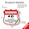 Signmission Video Surveillance Shield Sign Warning A, 4 inch X 4 inch, Vinyl Decal, 2PK SHI-D-2PACK-4-474 - alternate 4