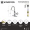 Kingston Brass One-Handle 1-Hole Bathroom Faucet with Knurled Handle, Deck Plate, and Push Pop-Up Drain KSD2218RKZ - alternate 5