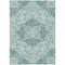 Homeroots 3' X 5' Teal Blue And Ivory Medallion Washable Indoor Outdoor Area Rug 617467 - alternate 9