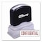 Offistamp Pre-Inked Message Stamp, CONFIDENTIAL, 1.63in x 0.38in, Red Ink 034500 - alternate 1