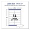 Avery Matte Clear Address Labels with Sure Feed Technology, Inkjet/Laser, 1.33 x 4, 140PK 08124 - alternate 6