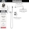 Delta Modern: Monitor 14 Series Shower with Raincan, Hand Shower & Rough Valve 342702 - alternate 5