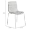Leisuremod Astor Plastic Dining Chair with White Steel Base Water Ripple Design in Transparent Black ACW-20TBL - alternate 8