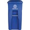 Toter 32 Gal. Recycling Trash Can with Lid 025532-D7BLU - alternate 4
