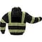 Gss Safety 3-in-1 Winter Bomber Jacket, 300D Rip Stop Polyester, Black, XL 8513-XL - alternate 3
