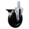 Service Caster 5'' Hard Rubber Wheel Swivel 3/4'' Square Stem Caster with Brake SCC-SQ20S514-HRS-PLB-34 - alternate 1