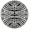 Homeroots 8' Black And Ivory Round Animal Print Washable Indoor Outdoor Area Rug 600590 - alternate 6