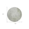 Homeroots 8' Linen Round Abstract Washable Indoor Outdoor Area Rug 608240 - alternate 8