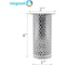 Amgood Commercial Flood Drain Strainer 1, 2 in. Diameter x 4 in. Tall Cylinder CSSS-2x4-Z - alternate 3