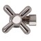 Westbrass Angle Stop, 5/8" OD x 3/8" OD, 1/4-Turn Cross Handle in Stainless Steel D105BX-20 - alternate 6