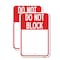 Signmission Do Not Block Custom No Parking Text Here, 18'' X 24'' 2 Signs, Heavy Gauge Aluminum, 2PK A-1824-2PACK-24579 - alternate 1