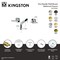 Kingston Brass Double-Handle Wall Mount Bathroom Faucet with Knurled Handle, Polished Chrome KS6121KNL - alternate 2