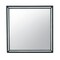 Homeroots 37" Black Faux Crystal And Wood Dresser Mount Framed Mirror 564638 - alternate 1