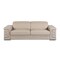 Homeroots 89" Beige Italian Leather Solid Wood Sofa 720451 - alternate 1