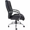 Lorell Deluxe Big & Tall Chair, Bonded Leather, Black LLR40206 - alternate 2