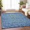 Homeroots 3' X 5' Blue Oriental Washable Indoor Outdoor Area Rug 607530 - alternate 9