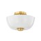 Hudson Valley Lighting Dove 15 in. Flush Mount Aged Brass 5215-AGB - alternate 1