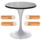 Leisuremod Round 27.56 in W, 29.35 in L, Stone/Stainless Steel, Black VT20W-27BLS - alternate 7