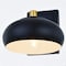 Vaxcel Belmont 1 Light Black and Brass Mid Century Modern Dome Bathroom Wall Sconce Fixture W0381 - alternate 9