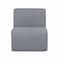 Deko Living Gray Compressed Foam Armless Sectional Sofa Chair CIF50017ACH - alternate 6