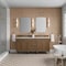 James Martin Vanities Brittany 72" Double Vanity, Saddle Brown, w/ 3 CM Siberian Silestone Top 650-V72-SBR-3SFR - alternate 6