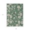 Homeroots 9' X 12' Sage And Ivory Floral Washable Indoor Outdoor Area Rug 600052 - alternate 7