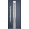 Vdomdoors Steel Door Deux 1717 Gray Graphite Stainless Inserts Single Modern Painted 36x80 DEUX1717EXD-GRE-W36xH80-RH-O - alternate 1