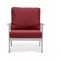 Leisuremod Walbrooke 3-Piece Outdoor Patio Set, White Aluminum Frame & Removable Cushions, Red WW-57-31R - alternate 8