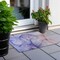 Homeroots 2' X 3' Blue and Brown Abstract Washable Non Skid Indoor Outdoor Area Rug 559811 - alternate 2