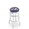 Holland Bar Stool Co 25" Chrome 2-Ring Fresno State Swivel Bar Stool, Accent Ring L7C3C25FresSt - alternate 1