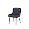 Homeroots Set of Two Black Faux Leather and Wood Dining Side Chairs, 2PK 716267 - alternate 1