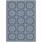 Homeroots 3' X 5' Navy Blue And Ivory Geometric Washable Indoor Outdoor Area Rug 610835 - alternate 6