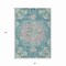 Homeroots 5' X 8' Teal Blue Floral Medallion Washable Indoor Outdoor Area Rug 607855 - alternate 7