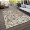 Homeroots 10' X 14' Beige Brown And Ivory Abstract Washable Indoor Outdoor Area Rug 600269 - alternate 8