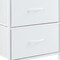 Homeroots 12" White Fabric Metal And Wood Two Drawer Dresser 635730 - alternate 5