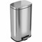 Hls Commercial 8 Gallon Step Trash Can, Stainless Steel, Plastic Liner HLSS08R - alternate 1