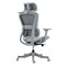 Homeroots Set of Two Gray Adjustable Height Swivel Rolling Office Chair 638366 - alternate 9