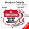 Signmission No Trespassing Shield Sign Violators Wil, 4 inch X 4 inch, Vinyl Decal, 5PK SHI-D-5PACK-4-418 - alternate 4
